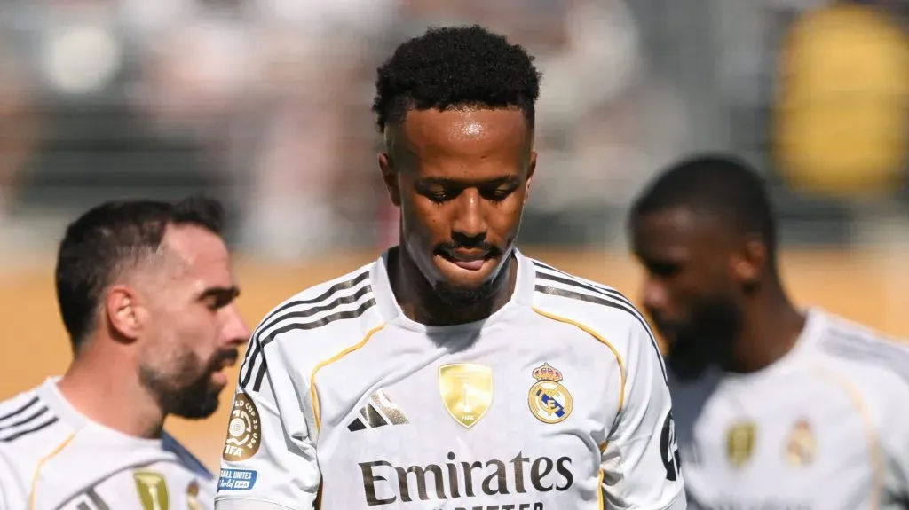Éder Militão parece ter debelado os problemas físicos no Real Madrid. Foto: David Ramos/Getty Images