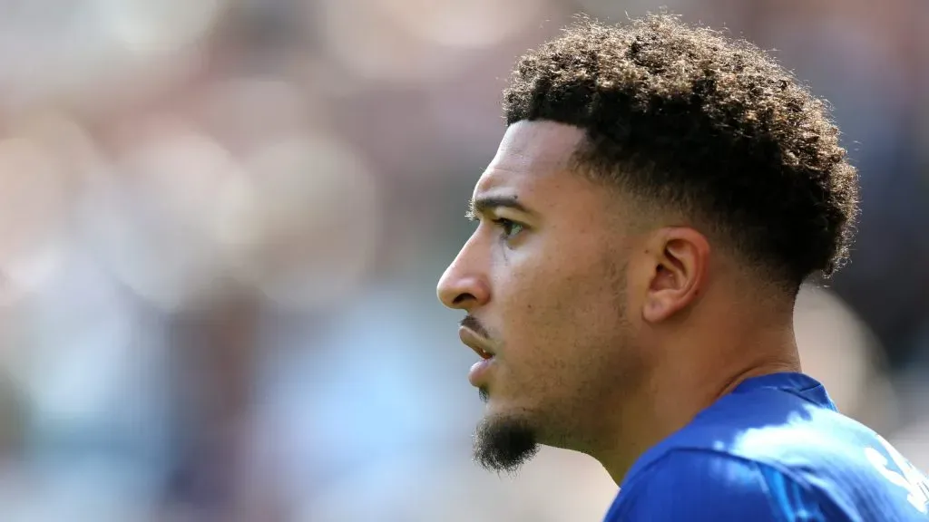 Jadon Sancho esteve emprestado ao Chelsea. Foto: George Wood/Getty Images