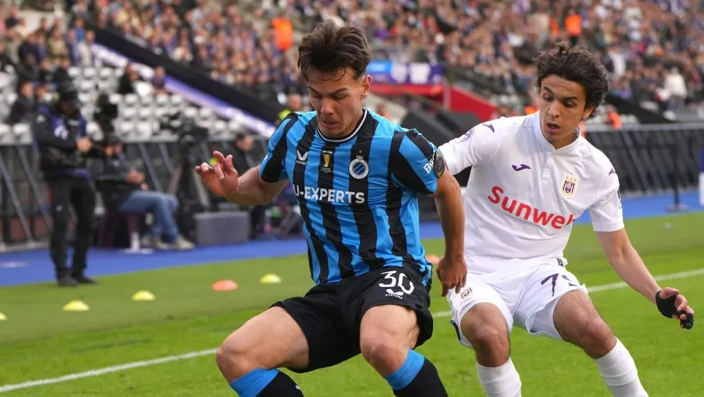 Ardon Jashari em ação pelo Club Brugge. Foto: Alex Bierens de Haan/Getty Images