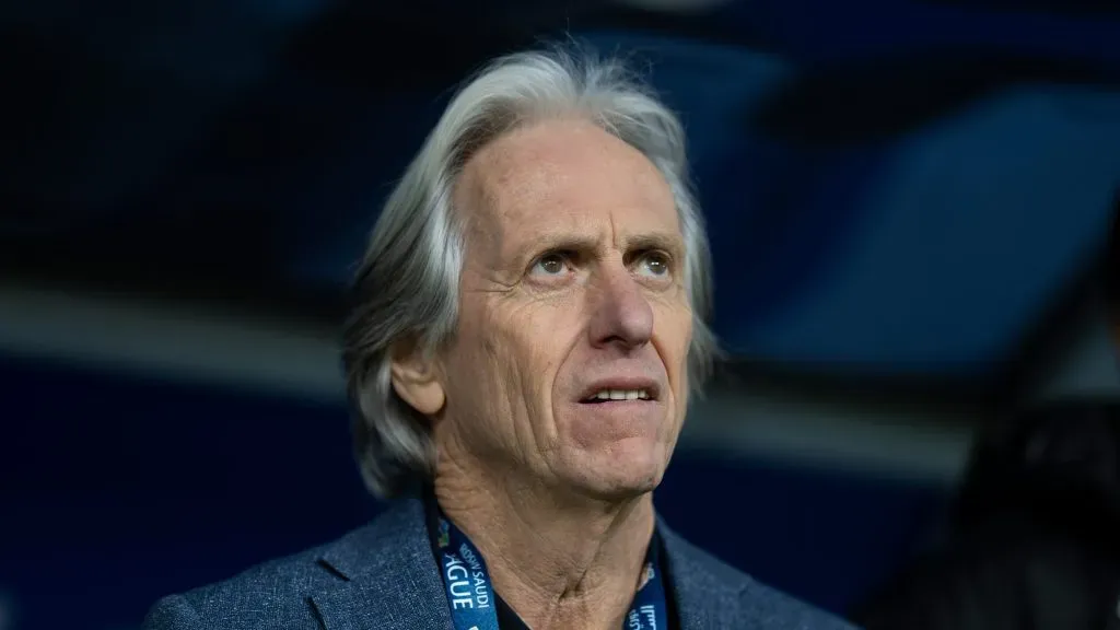 Jorge Jesus, treinador do Al-Nassr, quer Kingsley Coman no clube de Ríade. Foto: Yasser Bakhsh/Getty Images