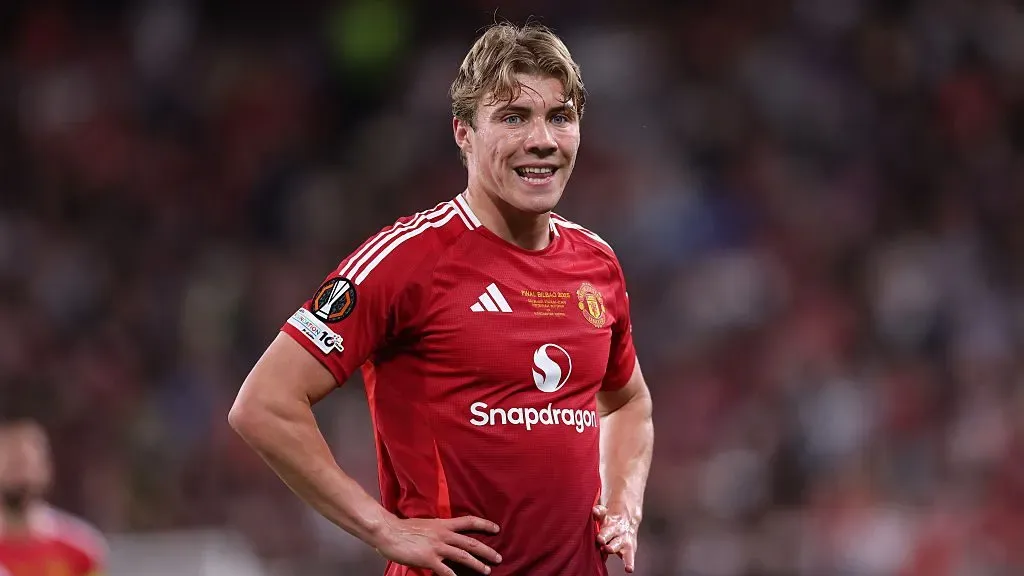 Rasmus Hojlund poderá estar de saída do Manchester United. Foto: Getty Images