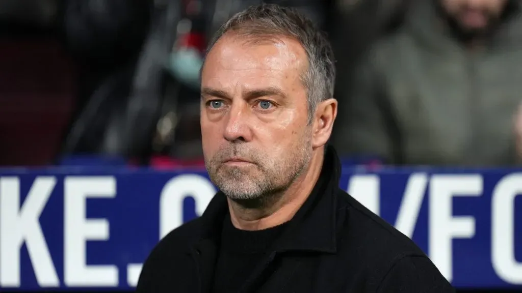 Hansi Flick, treinador do Barcelona. Foto: Getty Images