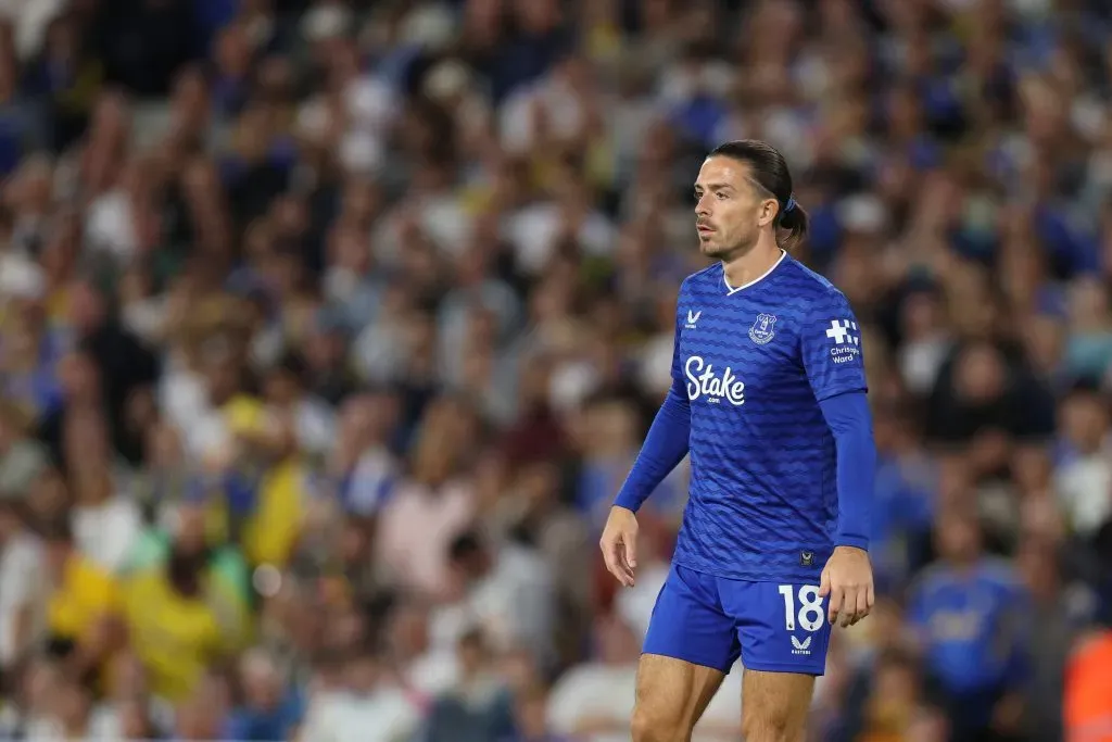 Jack Grealish no Leeds United x Everton. Foto: Getty Images