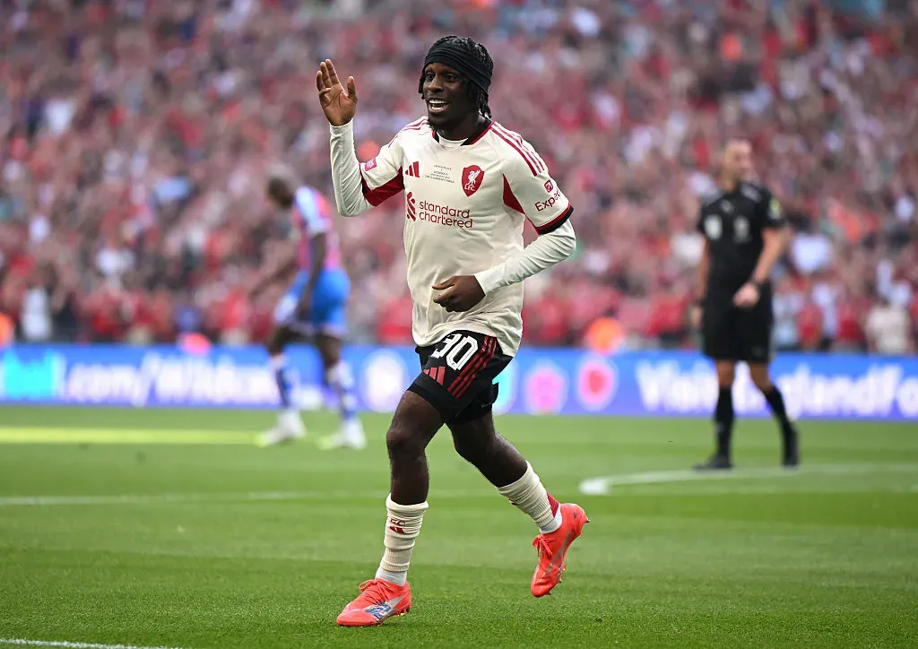 Frimpong marcou um golo ante o Palace em Wembley. Foto: Getty Images