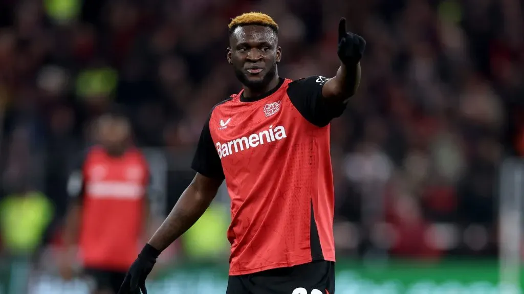 Victor Boniface tem sido uma das figuras do Leverkusen. Foto: Lars Baron/Getty Images