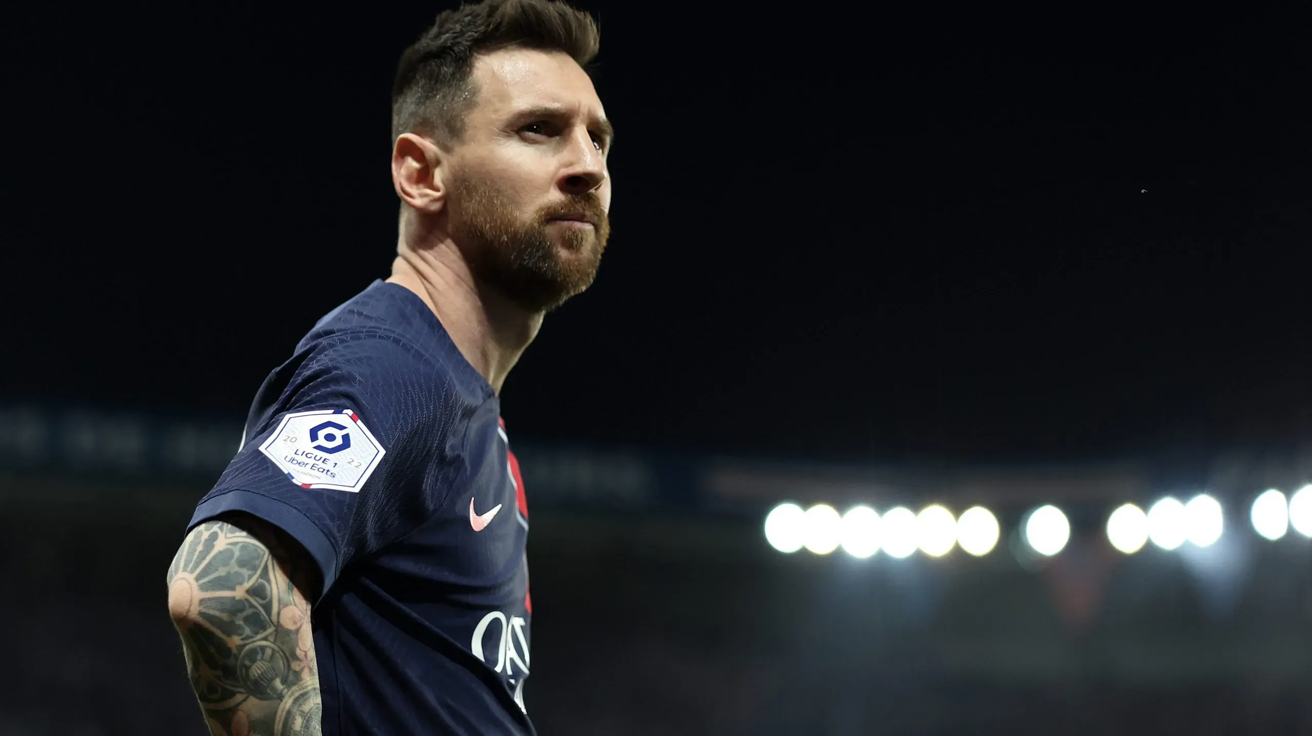 Lionel Messi em sua última partida pelo PSG (Photo by Julian Finney/Getty Images)