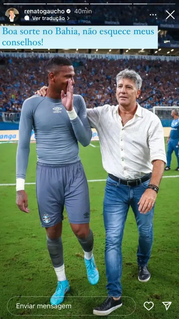 Renato Portaluppi via Story.