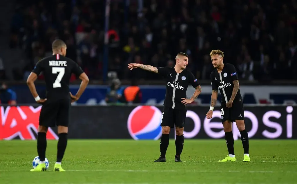 Neymar, Verratti e Mbappé (Photo by Justin Setterfield/Getty Images)