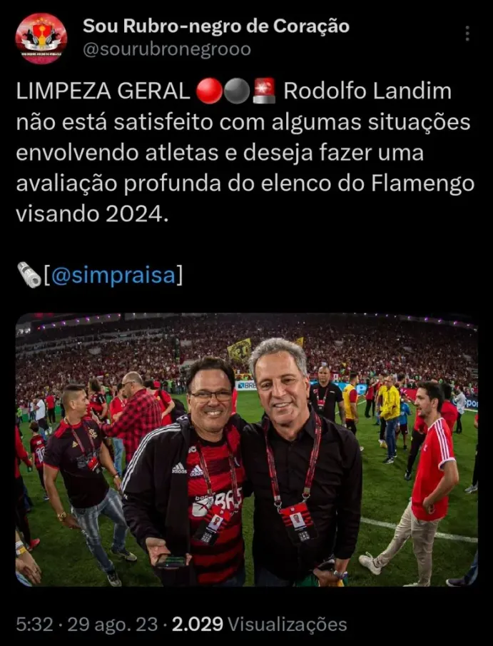 Informação vem sendo repercutida nas redes sociais – via Twitter