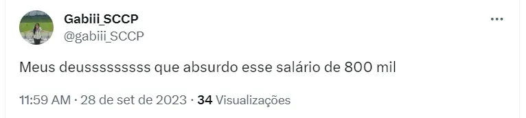 Torcida do Corinthians se assusta com salário de Mano