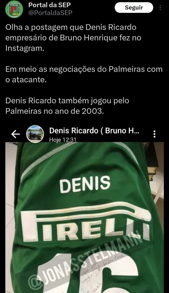 Repercussão via Twitter