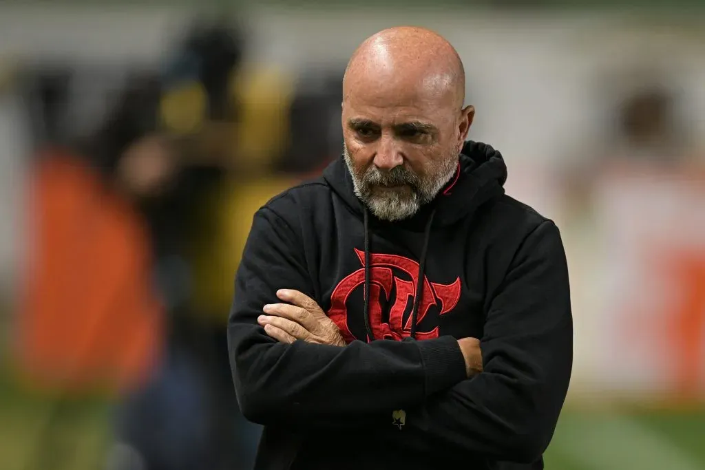 BELO HORIZONTE, BRAZIL – JULY 29: Jorge Sampaoli head coach of Flamengo before the match between Atletico Mineiro and Flamengo as part of Brasileirao 2023 at Arena Independencia on July 29, 2023 in Belo Horizonte, Brazil. (Photo by Pedro Vilela/Getty Images)