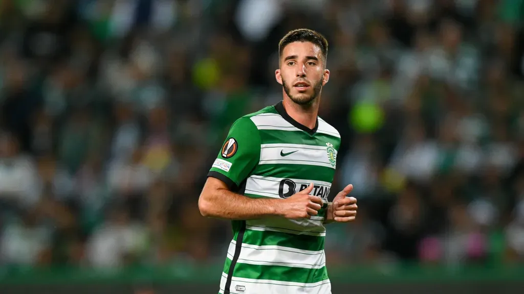 Gonçalo Inácio em ação pelo Sporting (Foto: Octavio Passos/Getty Images)