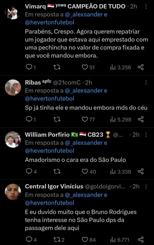 Repercussão via Twitter