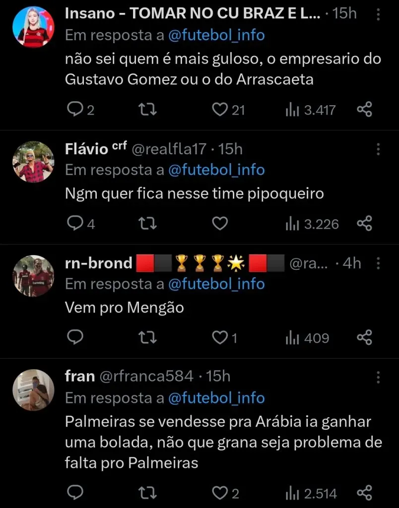 Repercussão via Twitter