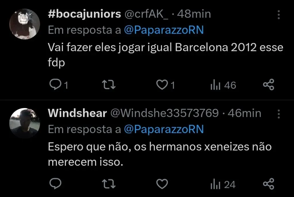 Repercussão via Twitter