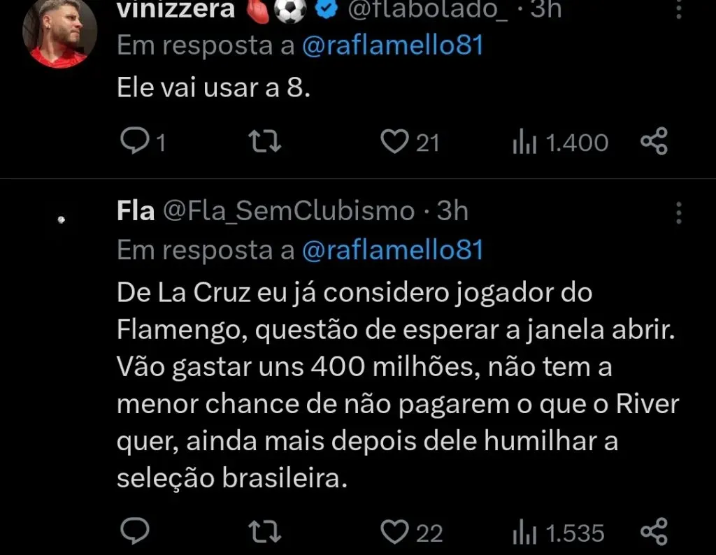 Repercussão via Twitter