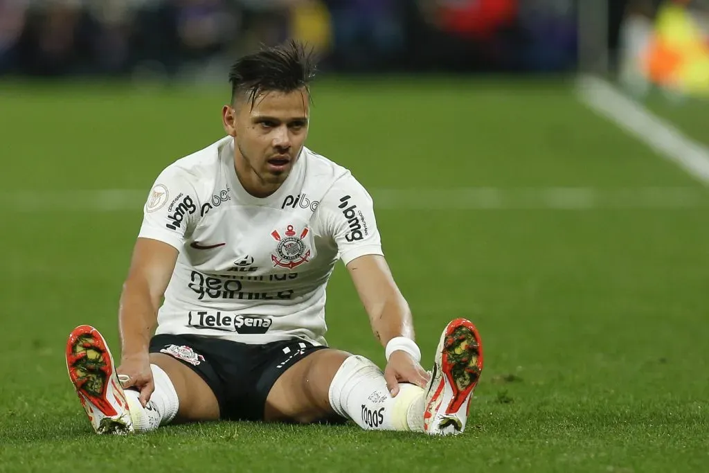Ángel Romero em campo pelo Corinthians (Foto: Ricardo Moreira/Getty Images)