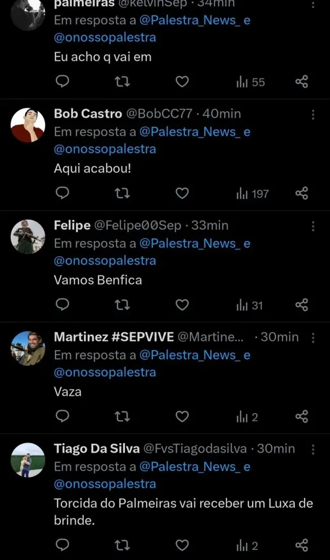 Repercussão via Twitter