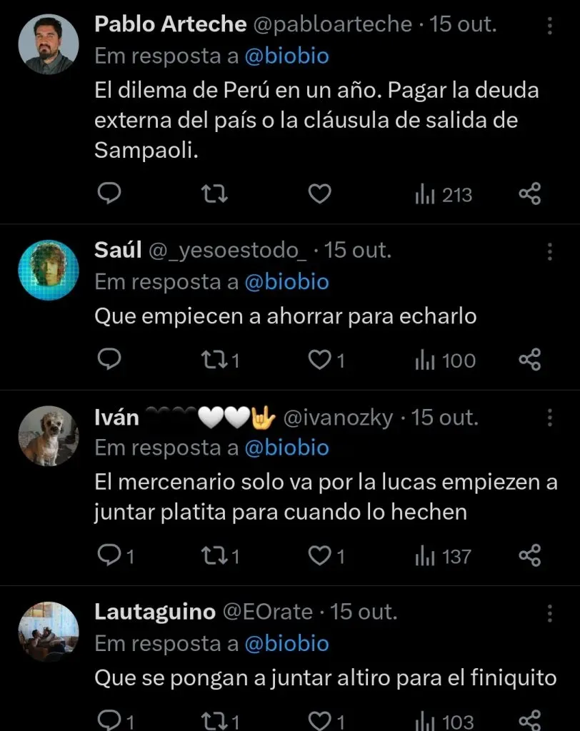 Repercussão via Twitter