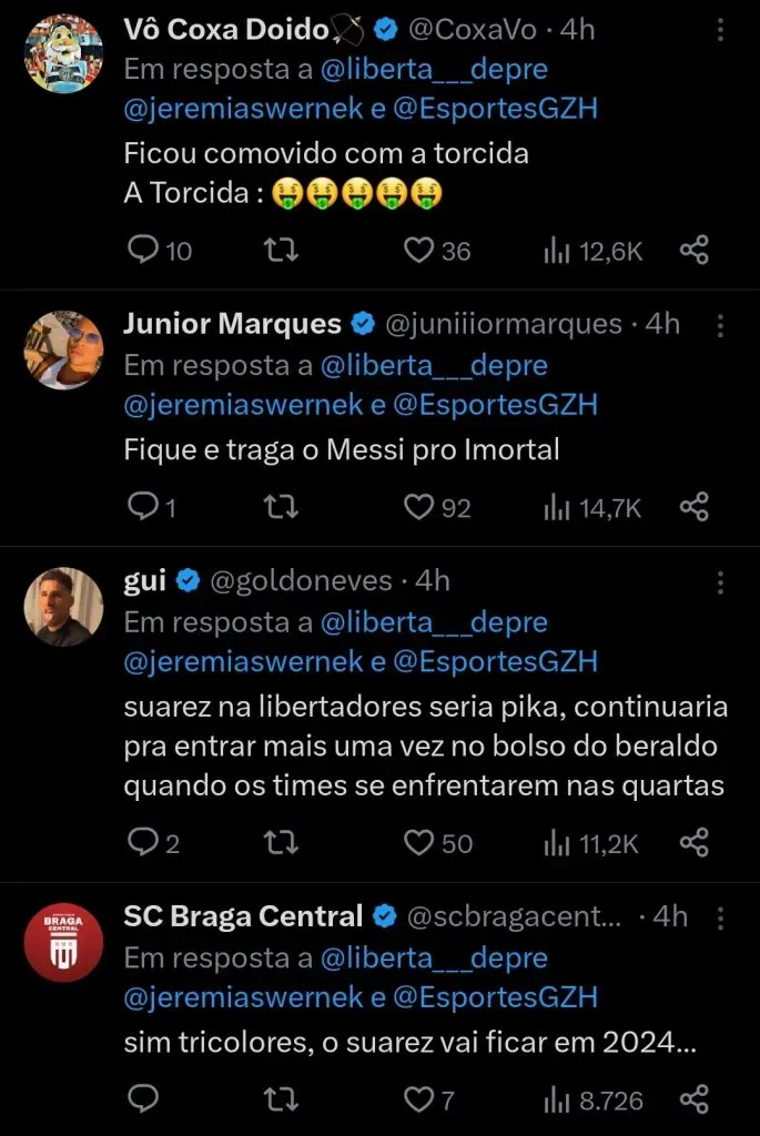 Repercussão via Twitter