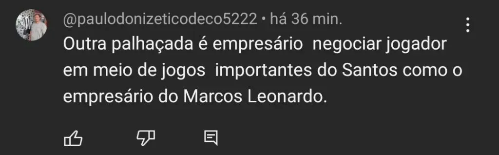 Repercussão via Youtube