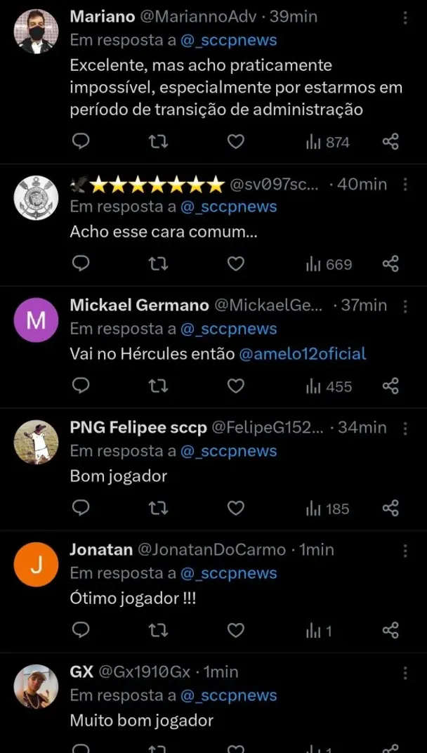 Repercussão via Twitter