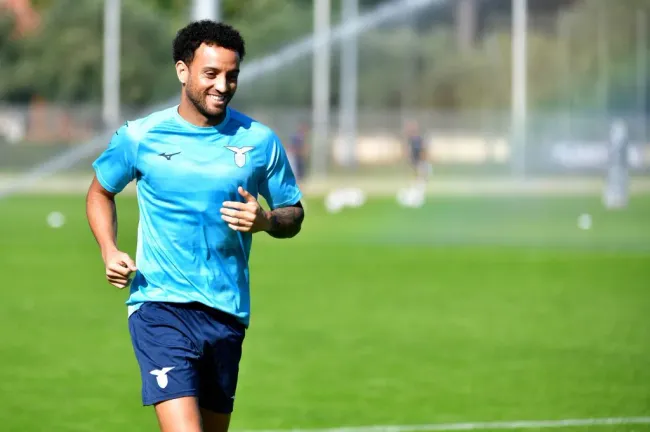 Felipe Anderson treinando pela Lazio (Photo by Marco Rosi – SS Lazio/Getty Images)