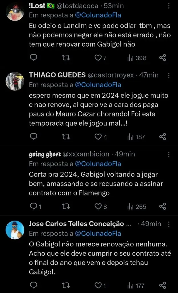 Repercussão via Twitter