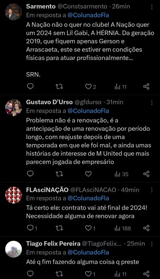 Repercussão via Twitter