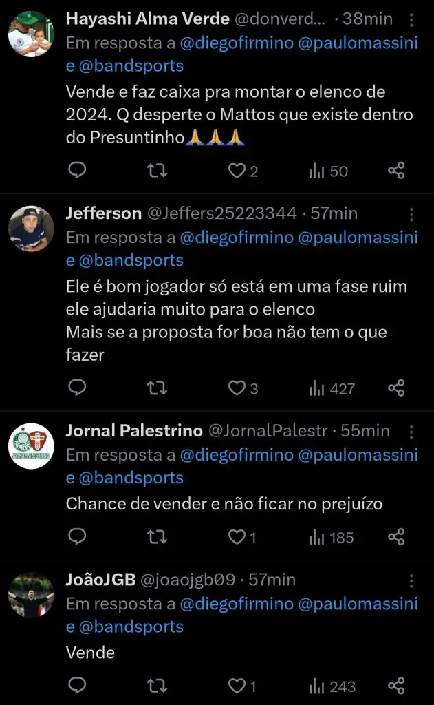 Repercussão via Twitter