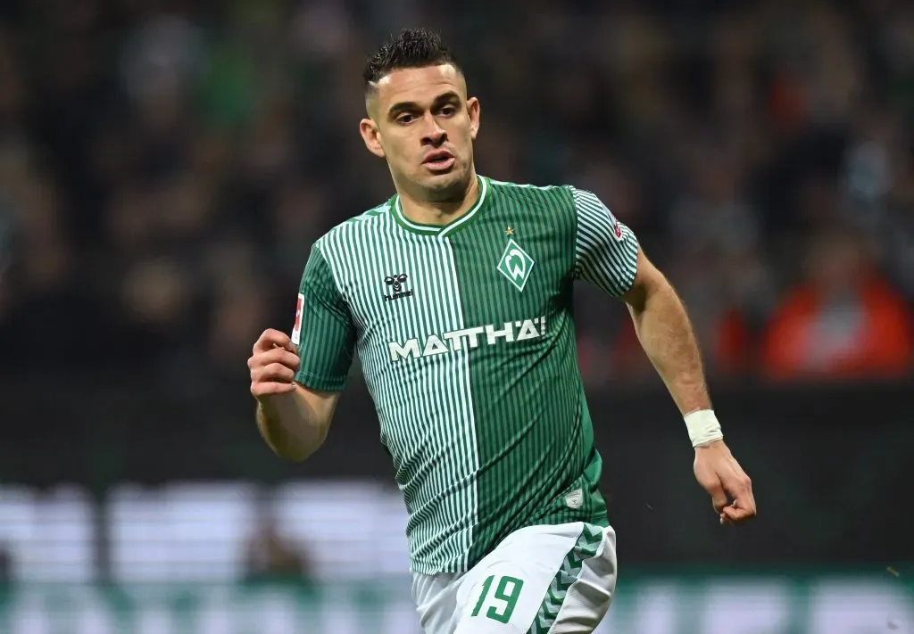 Rafael Borré em ação pelo Werder Bremen (Photo by Stuart Franklin/Getty Images)