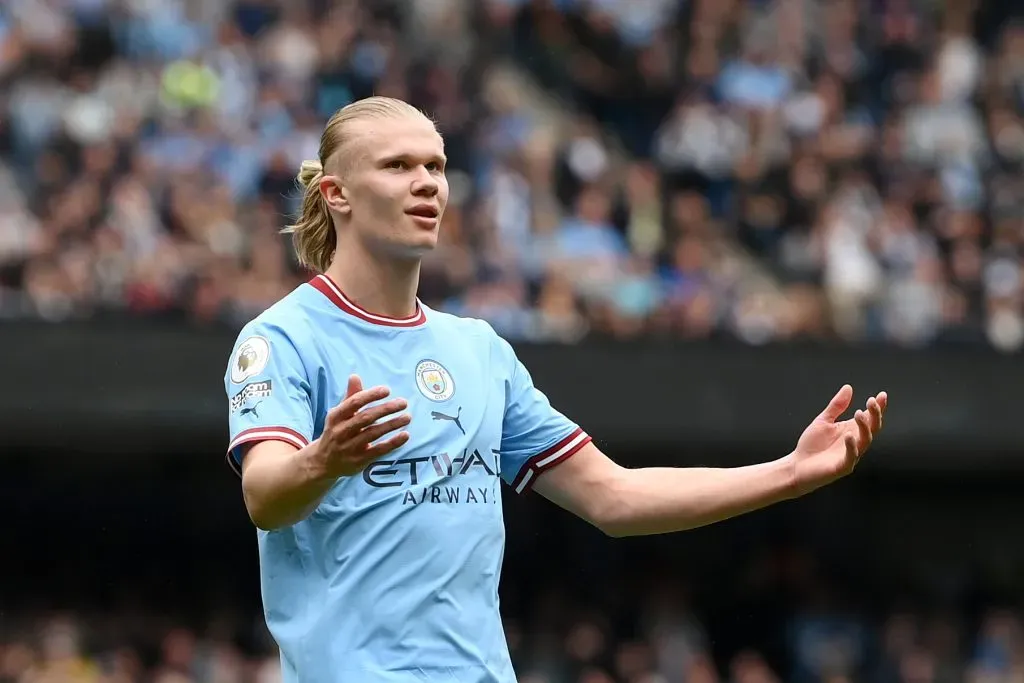 Haaland jogador do Manchester City. (Photo by Shaun Botterill/Getty Images)