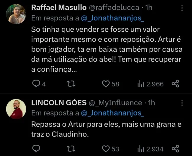 Repercussão via Twitter