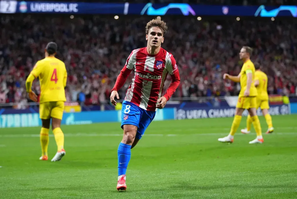 Griezmann após marcar pelo Atlético – (Photo by Angel Martinez/Getty Images)