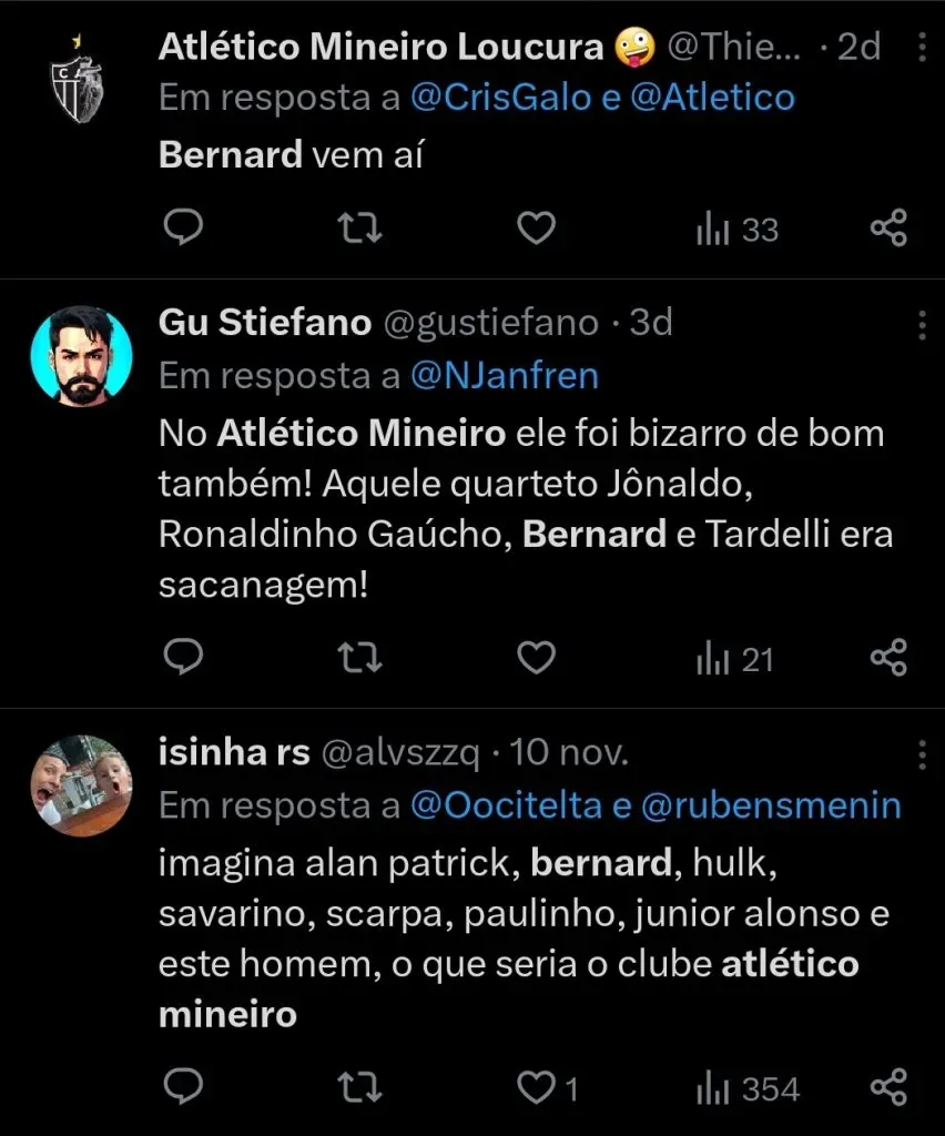 Repercussão via Twitter