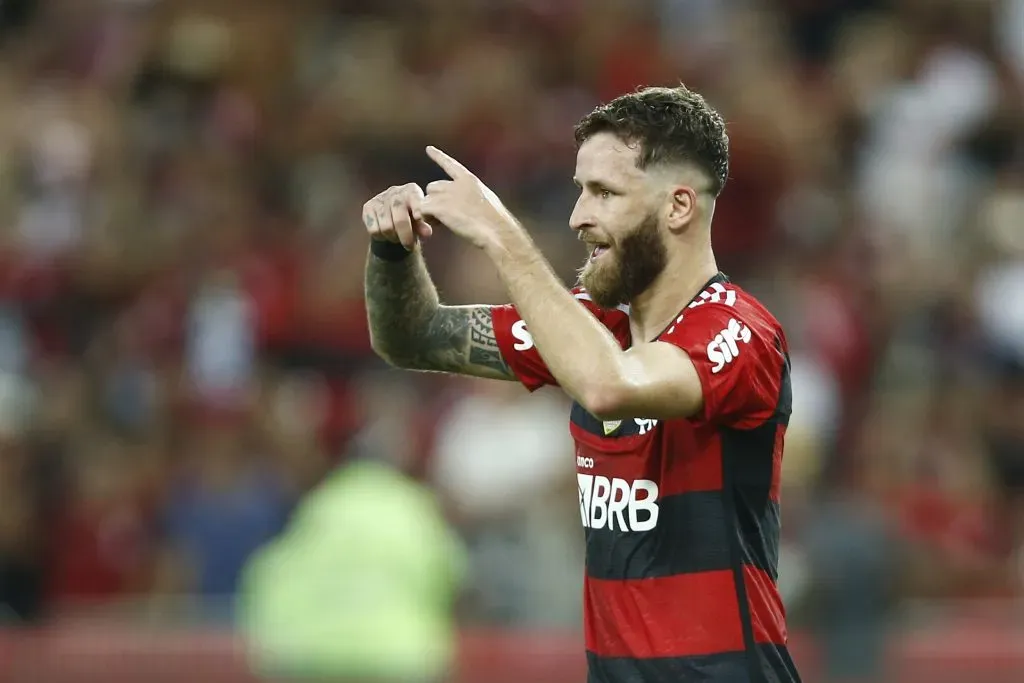 Léo Pereira em ação pelo Flamengo (Photo by Wagner Meier/Getty Images)