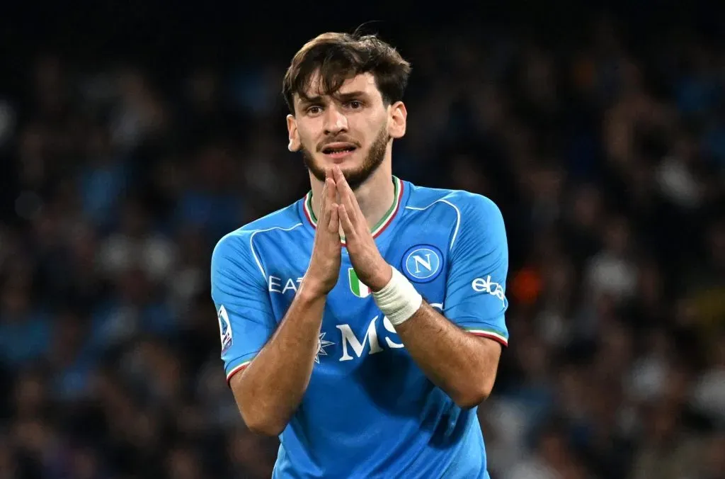 Transferência recorde! Newcastle já sabe quanto terá que pagar para ter Khvicha Kvaratskhelia; 3 gigantes também estão de olho (Photo by Francesco Pecoraro/Getty Images)