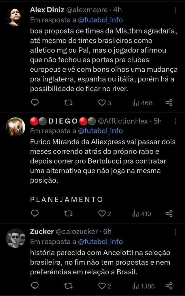 Repercussão via Twitter