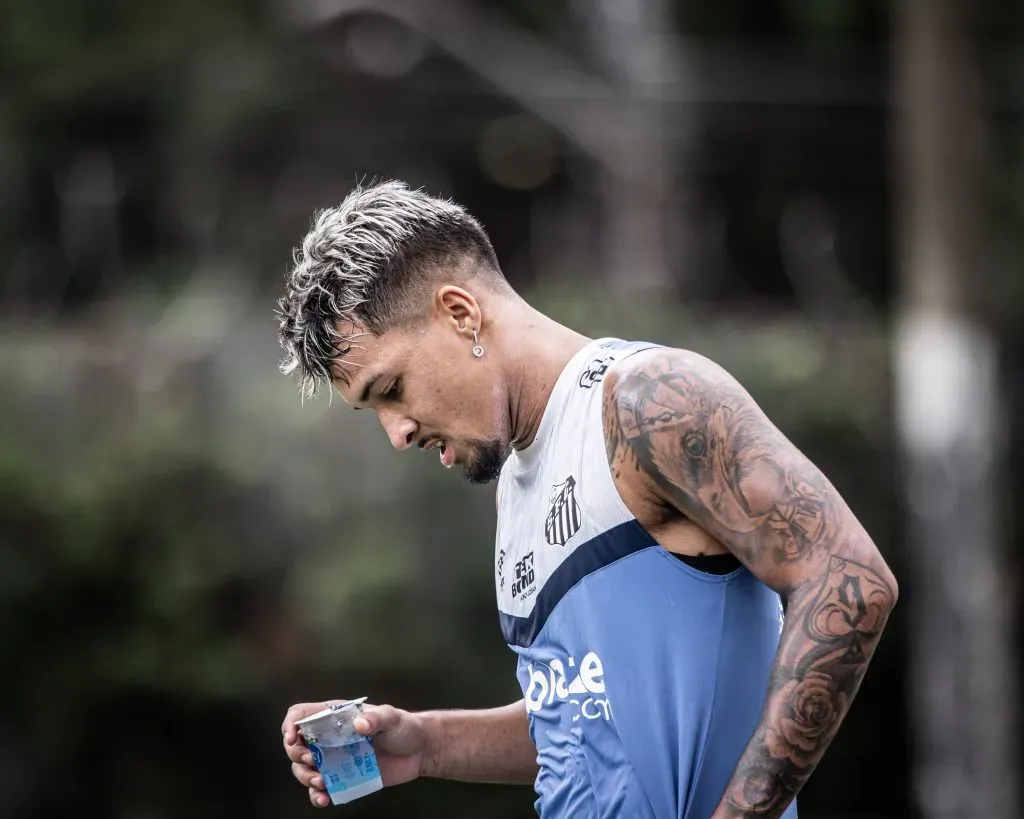 Marcos Leonardo | Treino no CT Rei Pelé (21/11/2023) – Fotos: Raul Baretta/ Santos FC.