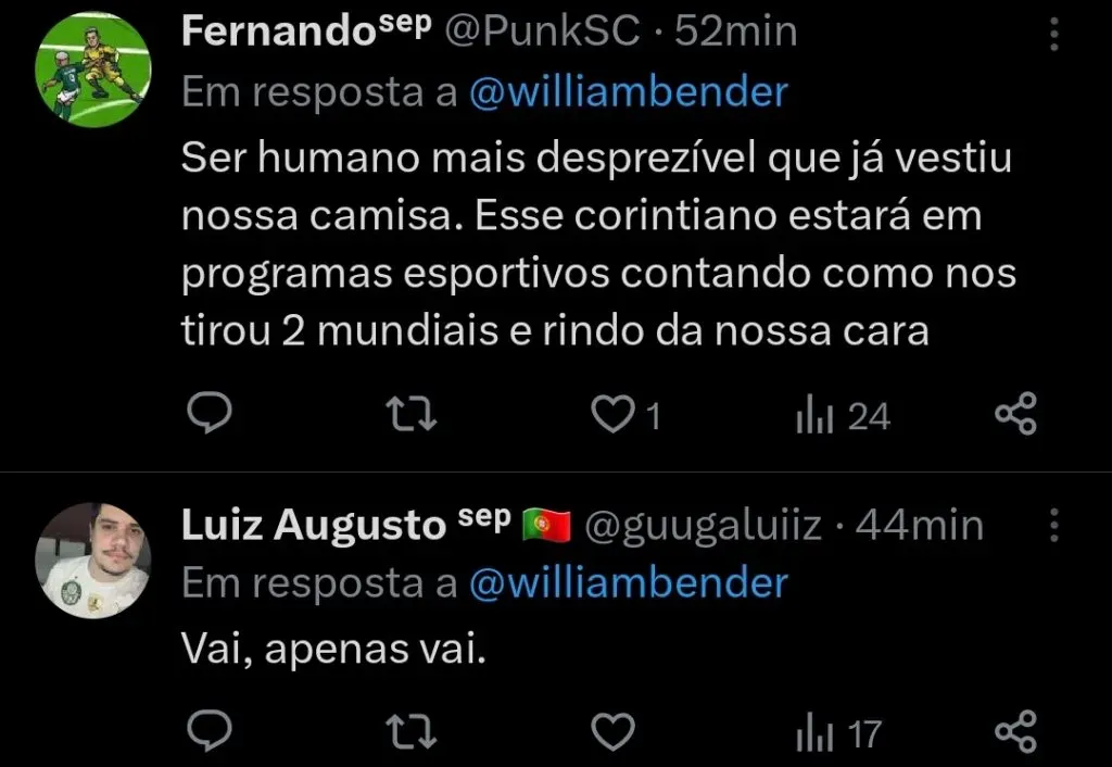 Repercussão via Twitter
