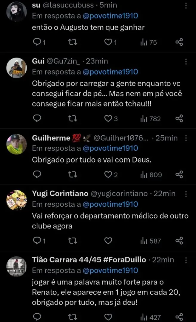 Repercussão via Twitter