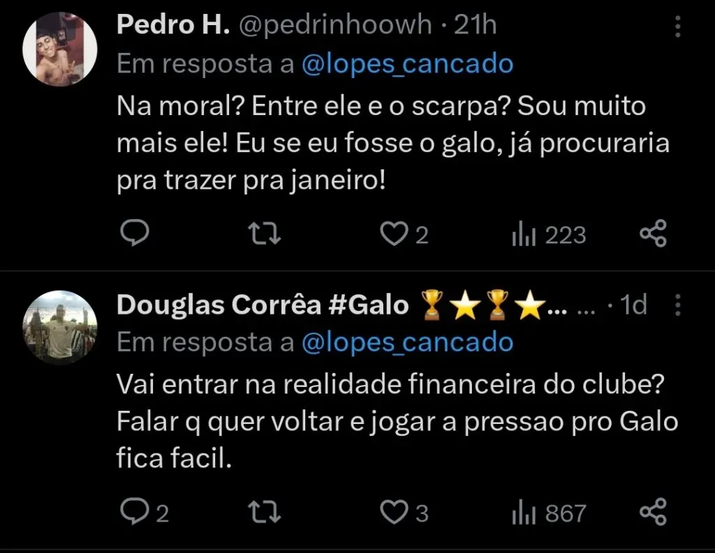 Repercussão via Twitter
