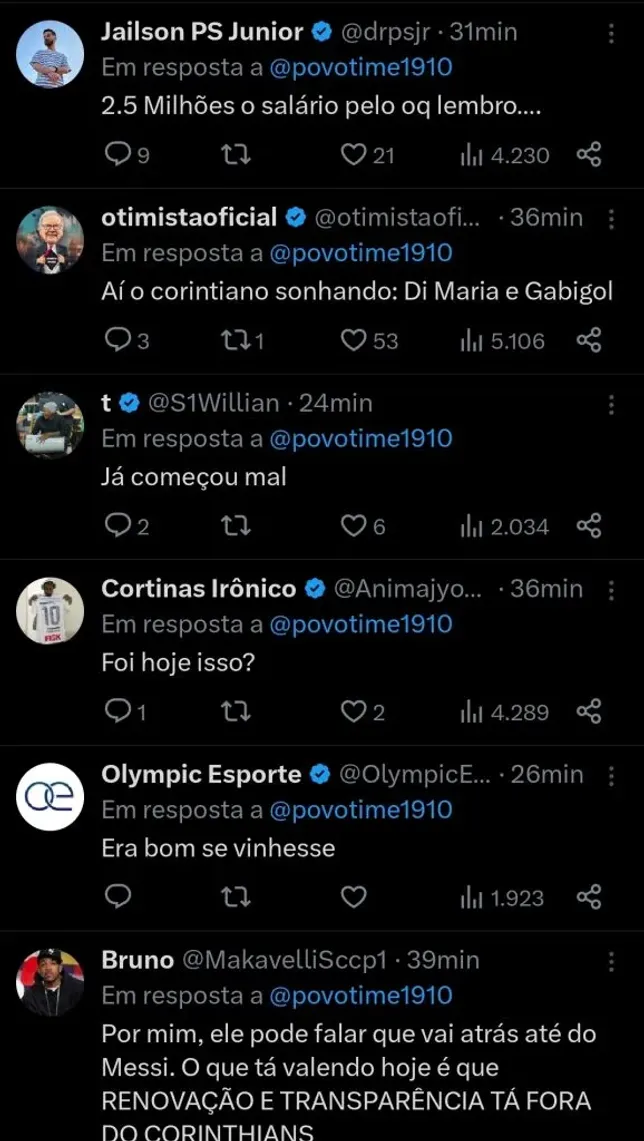 Repercussão via Twitter