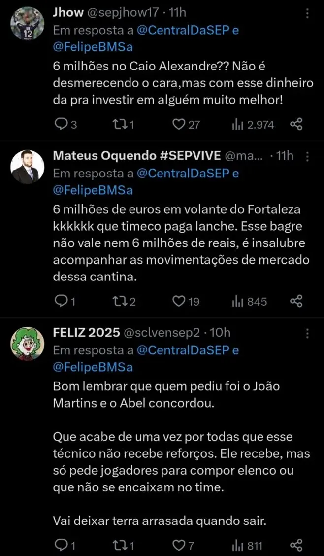 Repercussão via Twitter