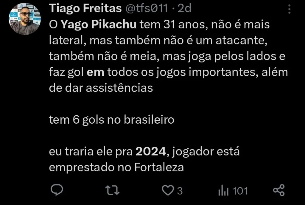 Repercussão via Twitter