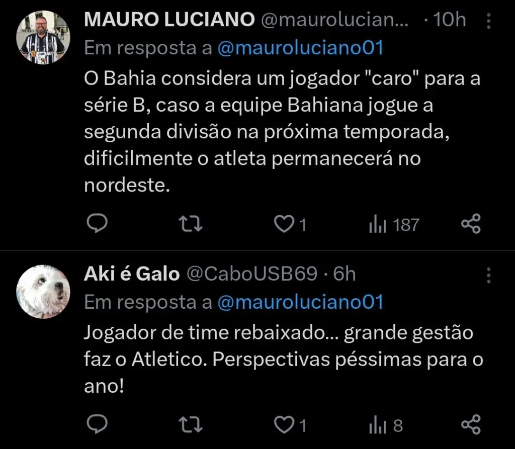 Repercussão via Twitter