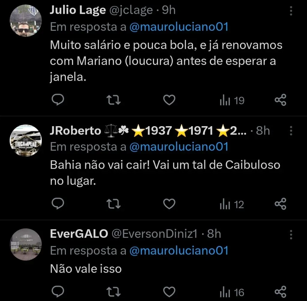 Repercussão via Twitter