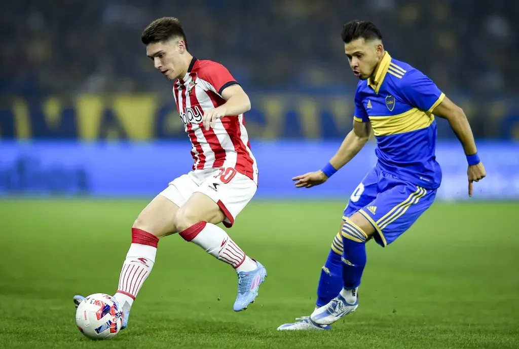 Rollheiser em ação diante do Boca (Photo by Marcelo Endelli/Getty Images)