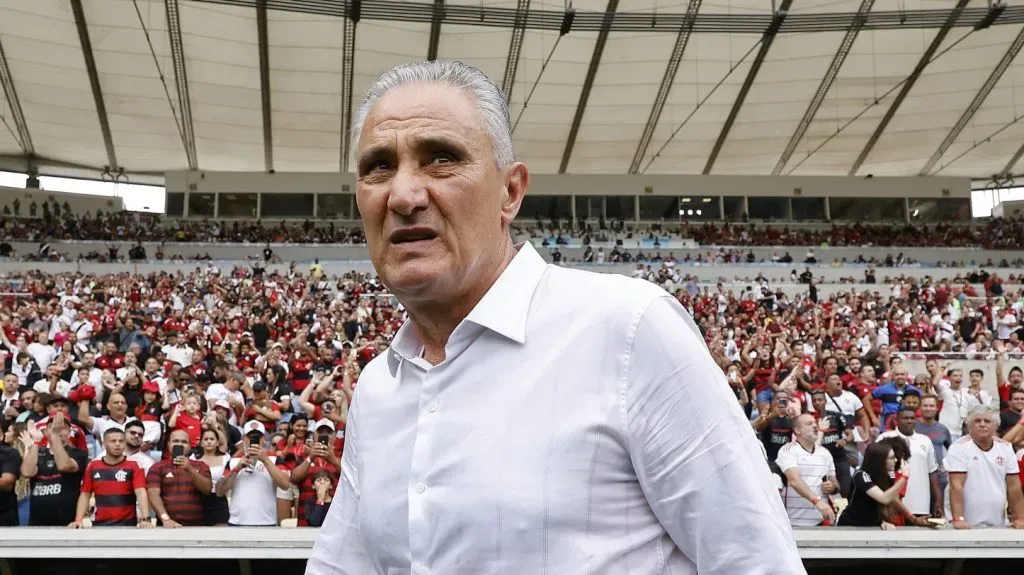 Tite em ação pelo Flamengo. (Photo by Wagner Meier/Getty Images)